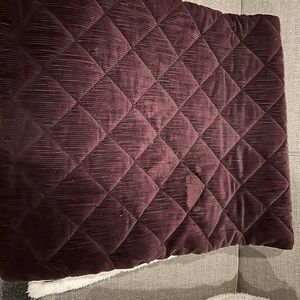 Lands' End Corduroy Sherpa Deep Burgundy